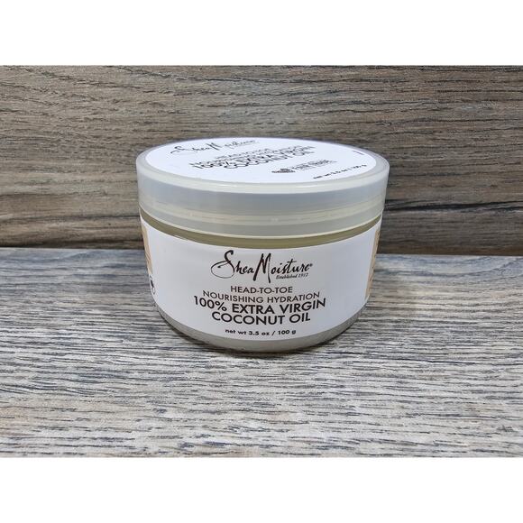 Shea Moisture 100% Extra Virgin Coconut Oil 3.5 oz/100g - Picture 1 of 4
